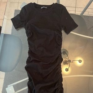 Black Tight T-Shirt Dress